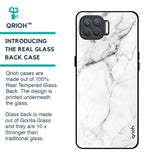 Modern White Marble Glass Case for Oppo F17 Pro