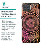 Floral Mandala Glass Case for Oppo F17 Pro
