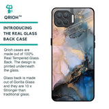 Marble Ink Abstract Glass Case for Oppo F17 Pro