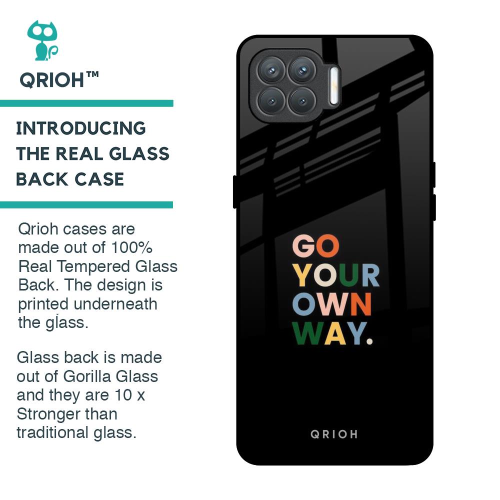 Go Your Own Way Glass Case for Oppo F17 Pro