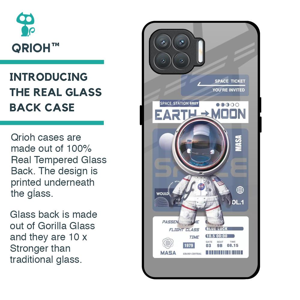 Space Flight Pass Glass Case for Oppo F17 Pro