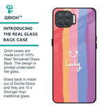 Lucky Abstract Glass Case for Oppo F17 Pro