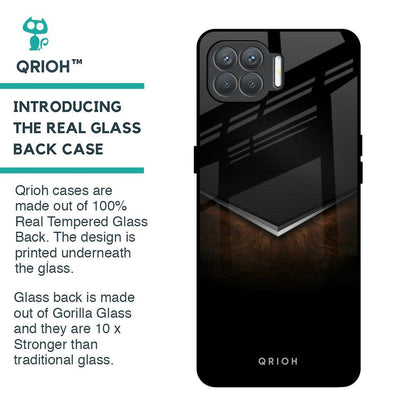 Dark Walnut Glass Case for Oppo F17 Pro