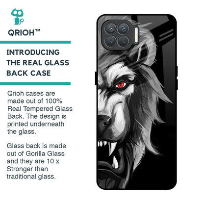 Wild Lion Glass Case for Oppo F17 Pro