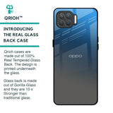 Blue Grey Ombre Glass Case for Oppo F17 Pro
