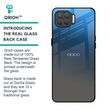 Blue Grey Ombre Glass Case for Oppo F17 Pro