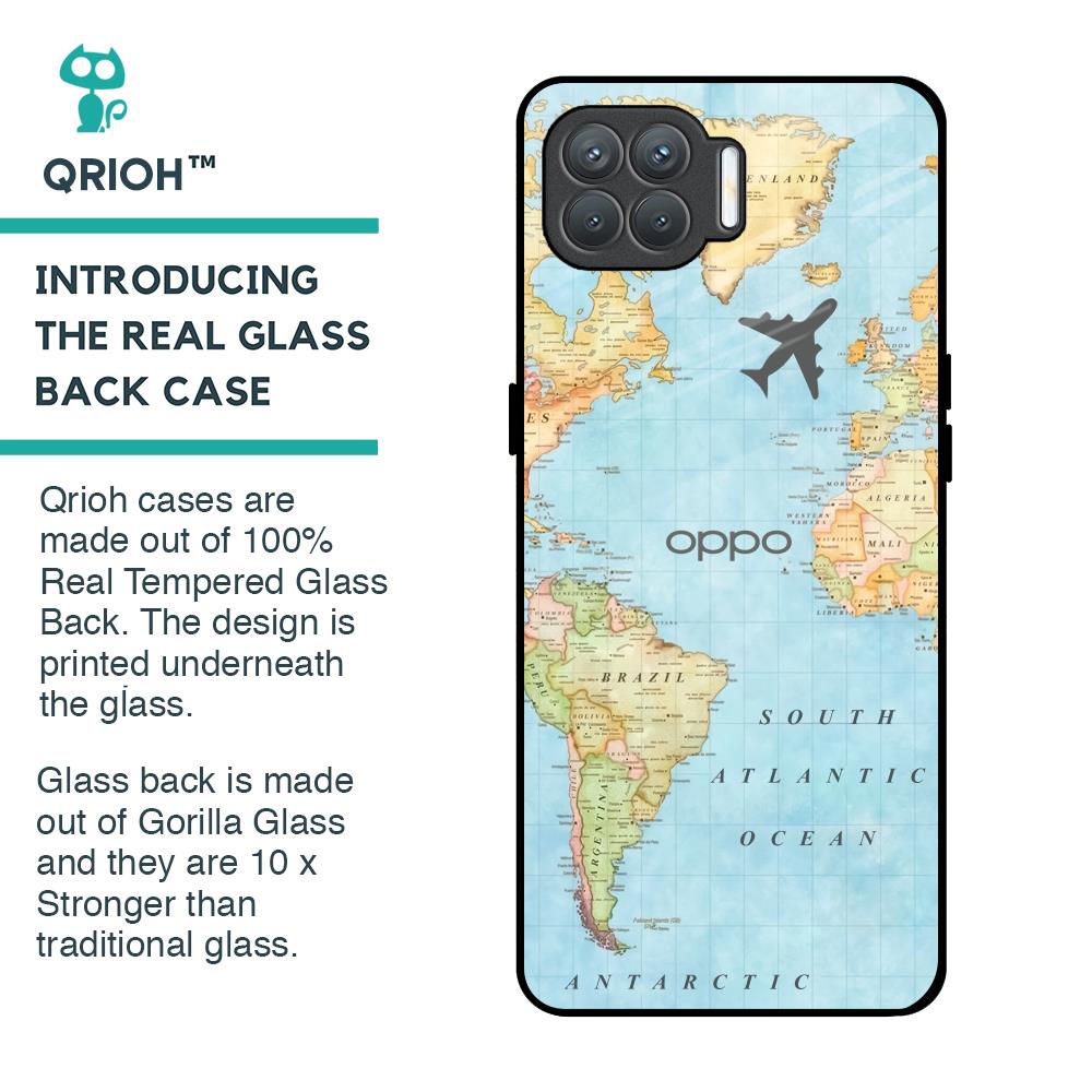 Fly Around The World Glass Case for Oppo F17 Pro