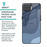 Navy Blue Ombre Glass Case for Oppo F17 Pro