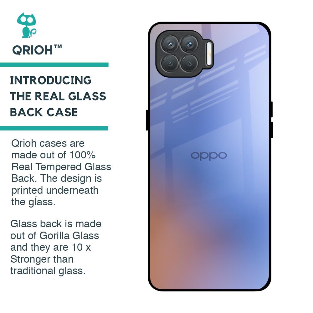 Blue Aura Glass Case for Oppo F17 Pro