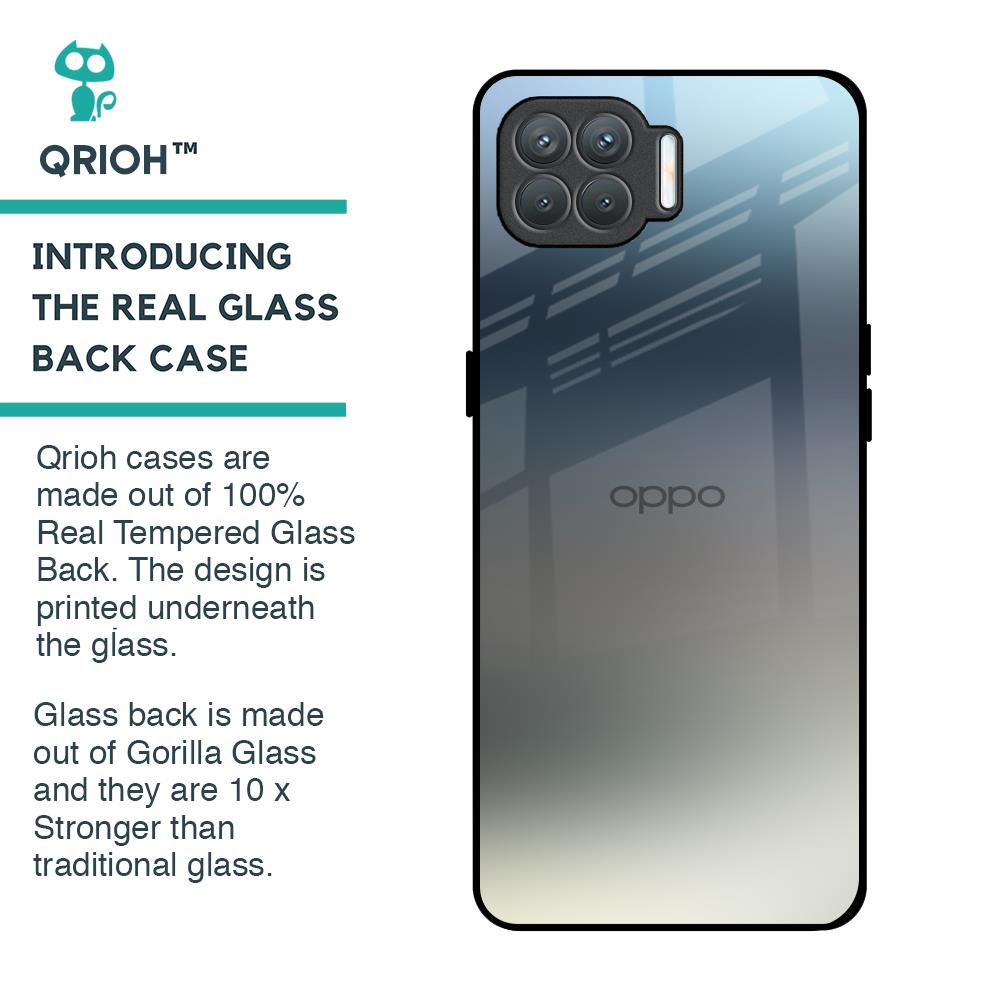 Tricolor Ombre Glass Case for Oppo F17 Pro