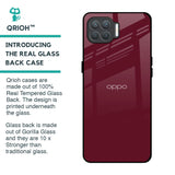 Classic Burgundy Glass Case for Oppo F17 Pro