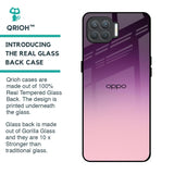 Purple Gradient Glass case for Oppo F17 Pro