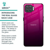 Purple Ombre Pattern Glass Case for Oppo F17 Pro