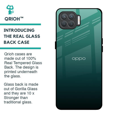 Palm Green Glass Case For Oppo F17 Pro