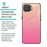 Pastel Pink Gradient Glass Case For Oppo F17 Pro