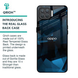 Polygonal Blue Box Glass Case For Oppo F17 Pro