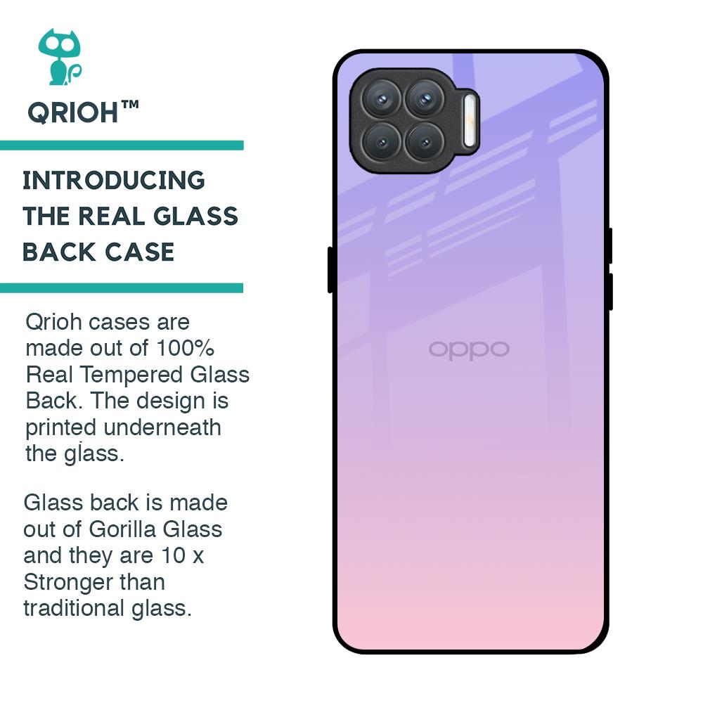 Lavender Gradient Glass Case for Oppo F17 Pro