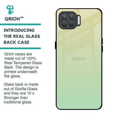 Mint Green Gradient Glass Case for Oppo F17 Pro