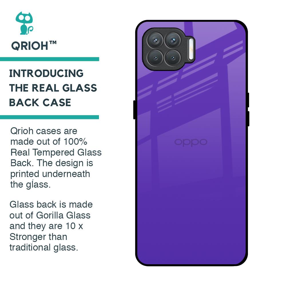 Amethyst Purple Glass Case for Oppo F17 Pro