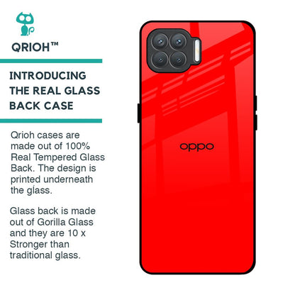 Blood Red Glass Case for Oppo F17 Pro