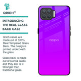 Purple Pink Glass Case for Oppo F17 Pro