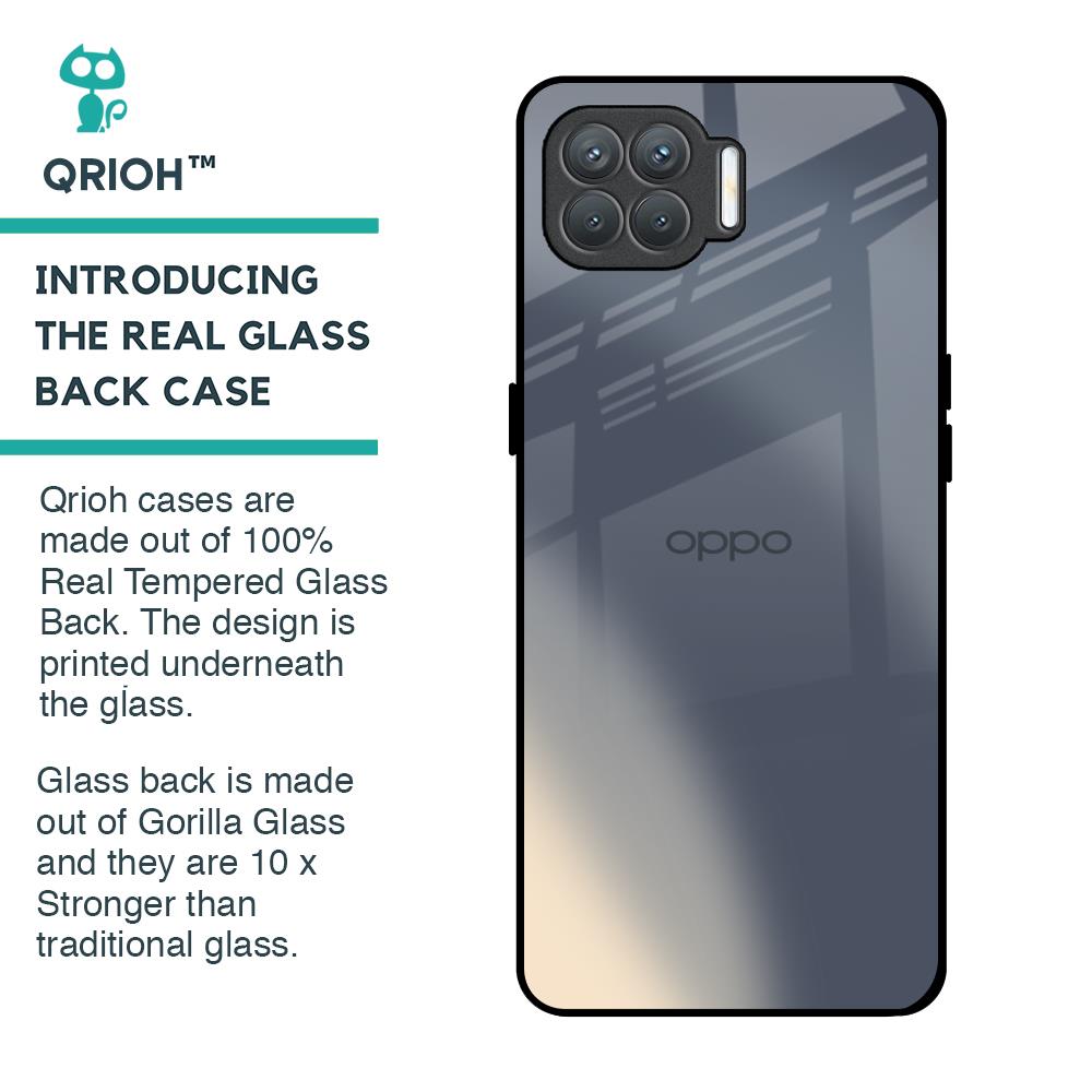 Metallic Gradient Glass Case for Oppo F17 Pro