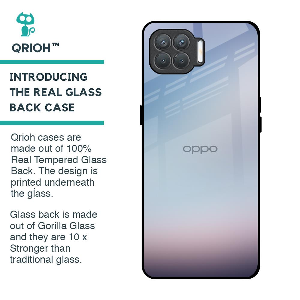 Light Sky Texture Glass Case for Oppo F17 Pro
