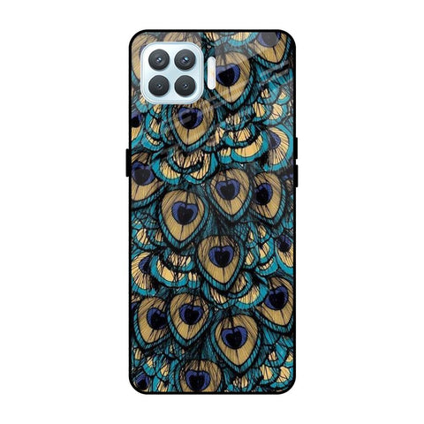 Peacock Feathers Oppo F17 Pro Glass Cases & Covers Online