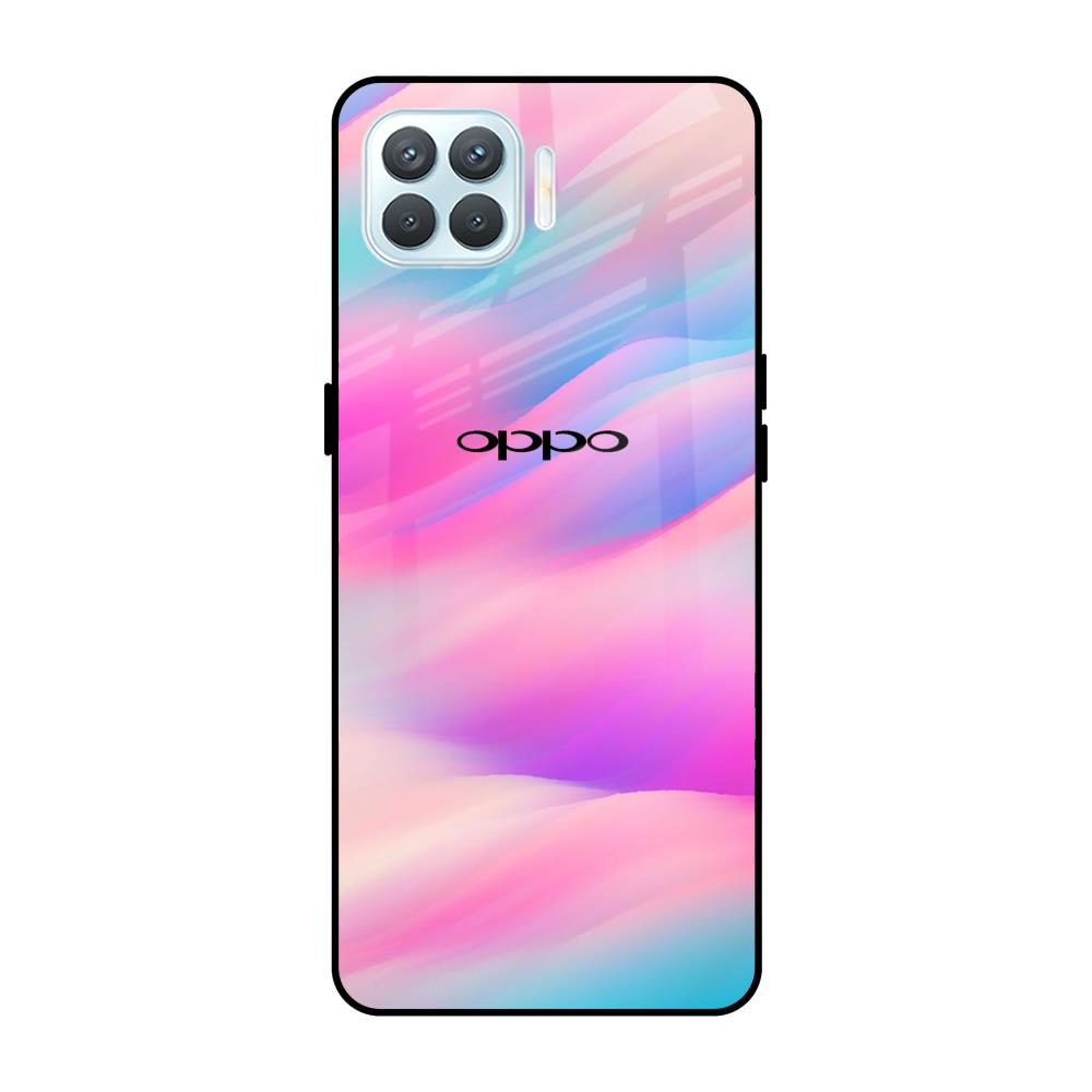 Colorful Waves Oppo F17 Pro Glass Cases & Covers Online