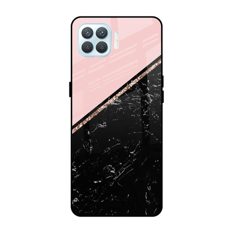 Marble Texture Pink Oppo F17 Pro Glass Cases & Covers Online