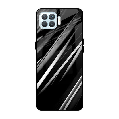 Black & Grey Gradient Oppo F17 Pro Glass Cases & Covers Online