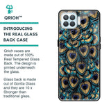 Peacock Feathers Glass case for Oppo F17 Pro
