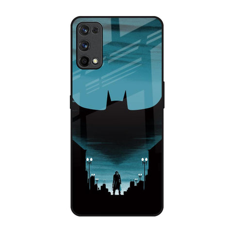 Cyan Bat Realme 7 Pro Glass Back Cover Online