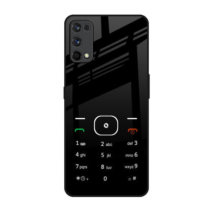 Classic Keypad Pattern Realme 7 Pro Glass Back Cover Online