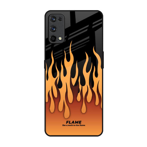 Fire Flame Realme 7 Pro Glass Back Cover Online