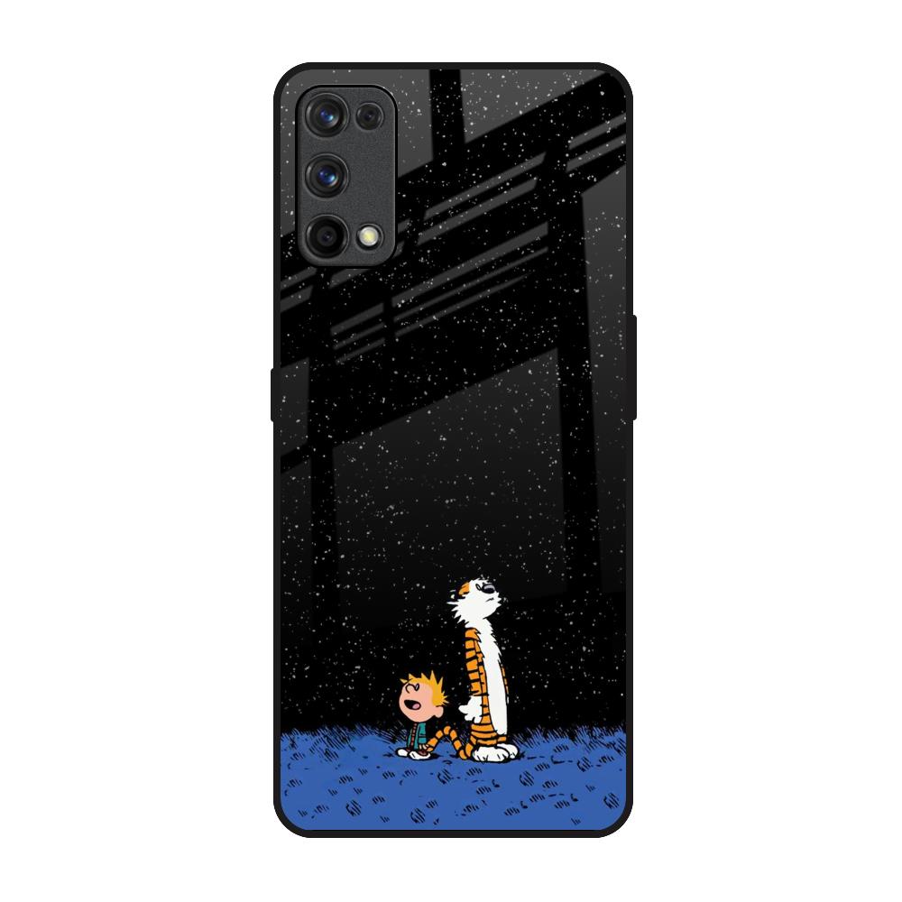 Night Sky Star Realme 7 Pro Glass Back Cover Online