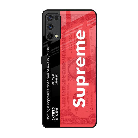 Supreme Ticket Realme 7 Pro Glass Back Cover Online
