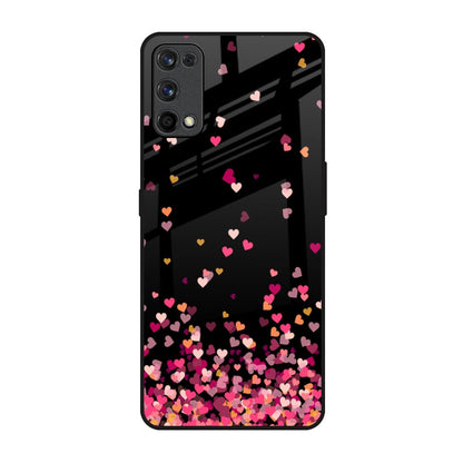 Heart Rain Fall Realme 7 Pro Glass Back Cover Online