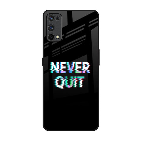 Never Quit Realme 7 Pro Glass Back Cover Online