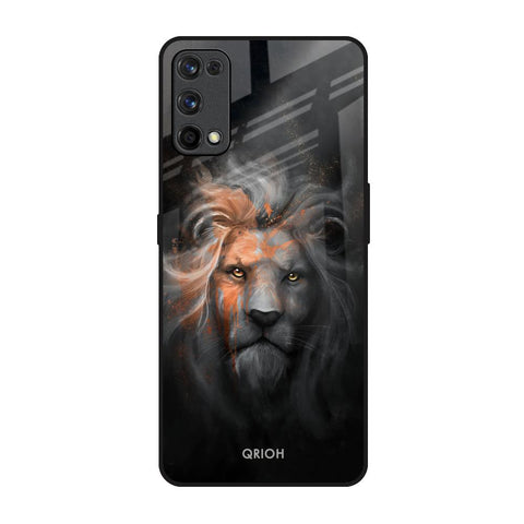 Devil Lion Realme 7 Pro Glass Back Cover Online