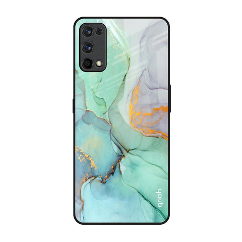 Green Marble Realme 7 Pro Glass Back Cover Online