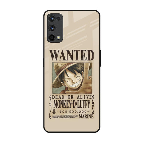 Luffy Wanted Realme 7 Pro Glass Back Cover Online