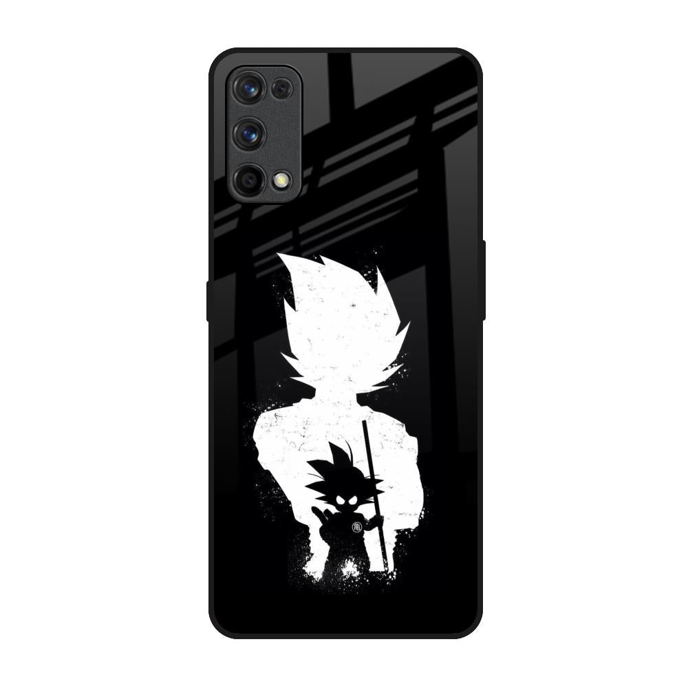 Monochrome Goku Realme 7 Pro Glass Back Cover Online