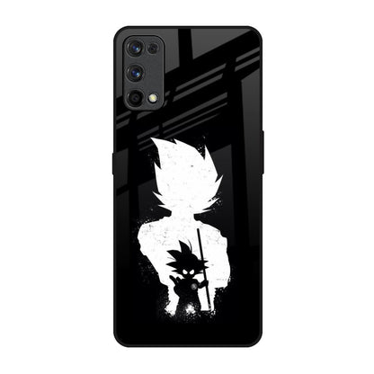 Monochrome Goku Realme 7 Pro Glass Back Cover Online