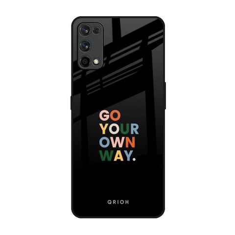 Go Your Own Way Realme 7 Pro Glass Back Cover Online