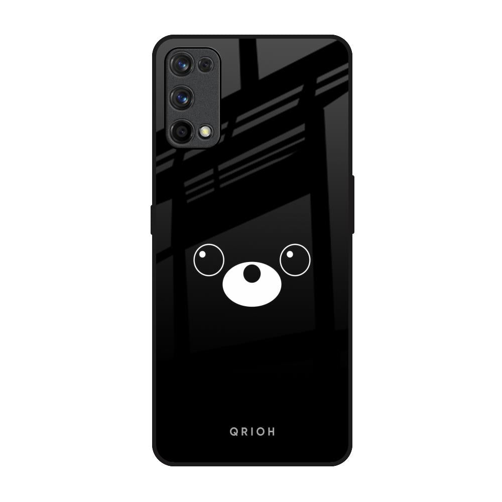 Cute Bear Realme 7 Pro Glass Back Cover Online