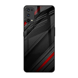 Modern Abstract Realme 7 Pro Glass Back Cover Online