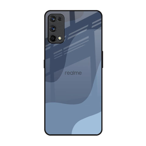 Navy Blue Ombre Realme 7 Pro Glass Back Cover Online