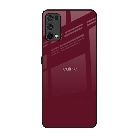 Classic Burgundy Realme 7 Pro Glass Back Cover Online
