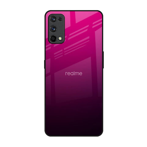 Purple Ombre Pattern Realme 7 Pro Glass Back Cover Online